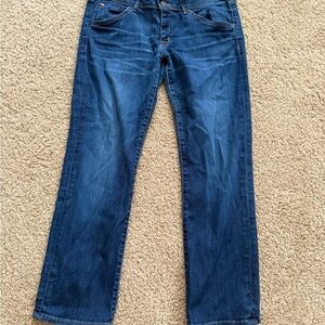 Hudson Jeans Blue Straight-Leg Classic Denim